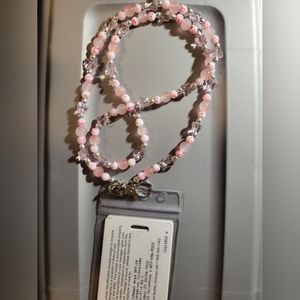 Handmade beaded lanyard